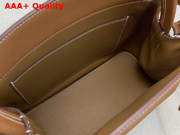 Hermes Medor Bag in Gold Togo Leather and Swift Calfskin Replica