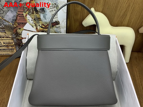 Hermes Medor Bag in Gris Meyer Togo Leather and Swift Calfskin Replica