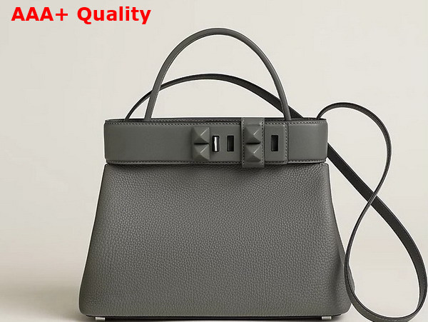 Hermes Medor Bag in Gris Meyer Togo Swift Calfskin Replica