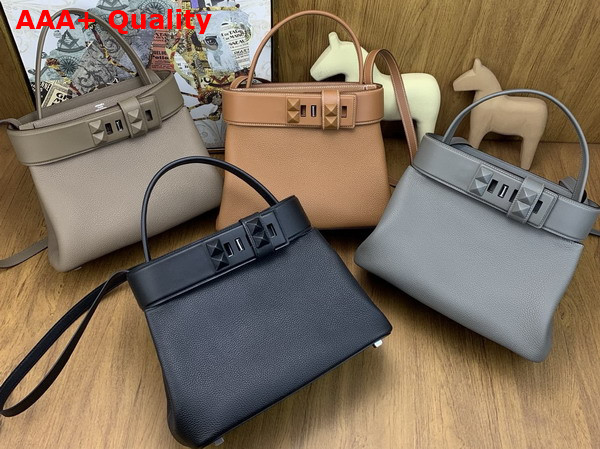 Hermes Medor Bag in Noir Togo Leather and Swift Calfskin Replica