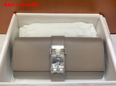 Hermes Medor Clutch in Elephant Gray Swift Calfskin Replica