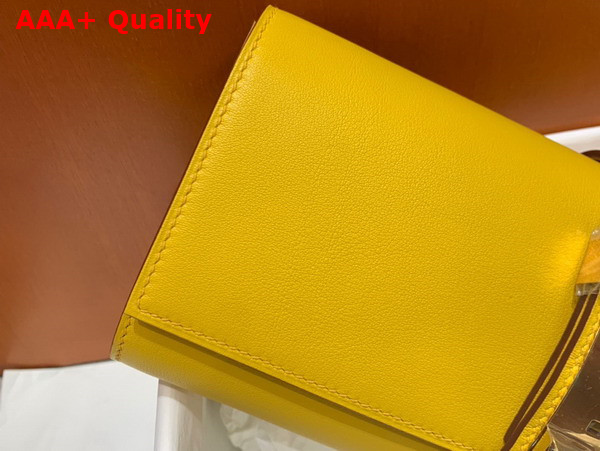 Hermes Medor Clutch in Yellow Swift Calfskin Replica