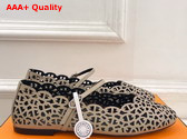 Hermes Meli Ballet Flat in Beige Calfskin Replica