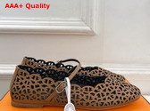 Hermes Meli Ballet Flat in Tan Calfskin Replica