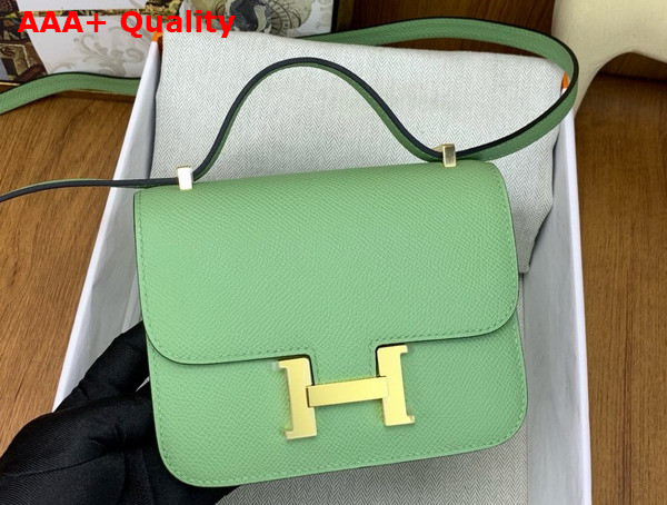 Hermes Micro Constance Bag in Avocado Green Epsom Calfskin Replica