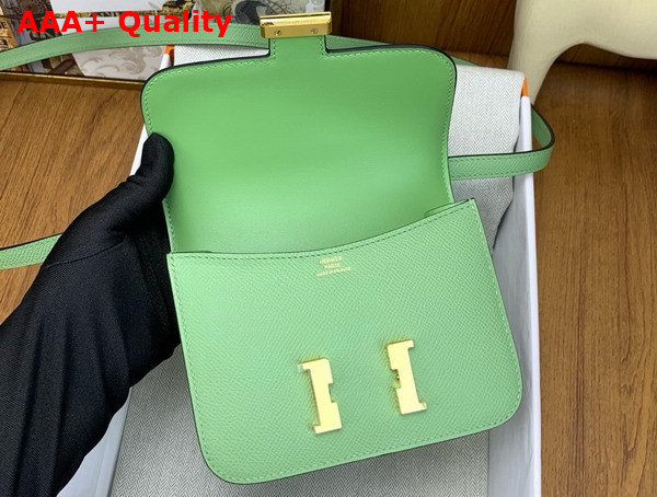 Hermes Micro Constance Bag in Avocado Green Epsom Calfskin Replica