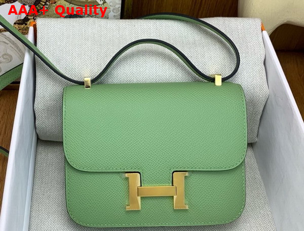 Hermes Micro Constance Bag in Avocado Green Epsom Calfskin Replica