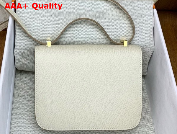 Hermes Micro Constance Bag in Milk White Epsom Calfskin Replica