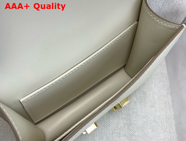 Hermes Micro Constance Bag in Milk White Epsom Calfskin Replica