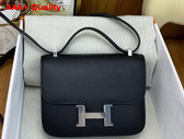 Hermes Micro Constance Bag in Noir Epsom Calfskin Replica