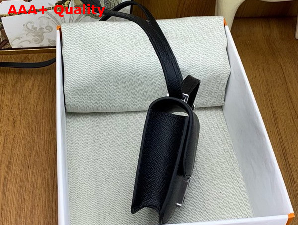 Hermes Micro Constance Bag in Noir Epsom Calfskin Replica