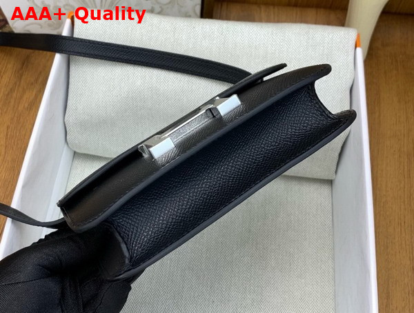 Hermes Micro Constance Bag in Noir Epsom Calfskin Replica