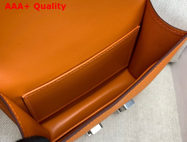 Hermes Micro Constance Bag in Orange Epsom Calfskin Replica