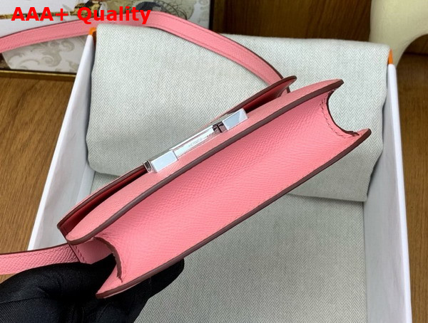 Hermes Micro Constance Bag in Powder Pink Epsom Calfskin Replica