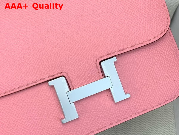 Hermes Micro Constance Bag in Powder Pink Epsom Calfskin Replica