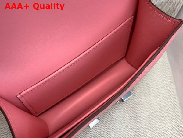 Hermes Micro Constance Bag in Powder Pink Epsom Calfskin Replica