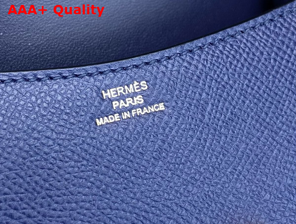 Hermes Micro Constance Bag in Sapphire Blue Epsom Calfskin Replica