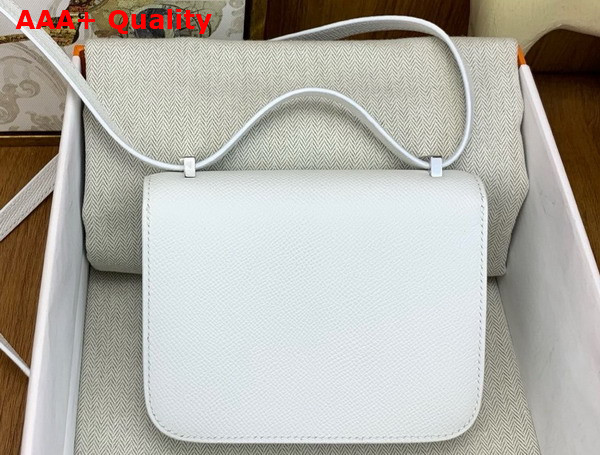 Hermes Micro Constance Bag in White Epsom Calfskin Replica