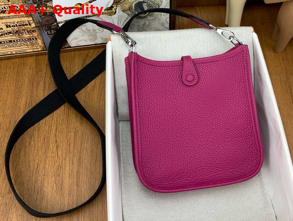Hermes Mini Evelyn Bag in Light Purple Taurillon Clemence Leather Replica