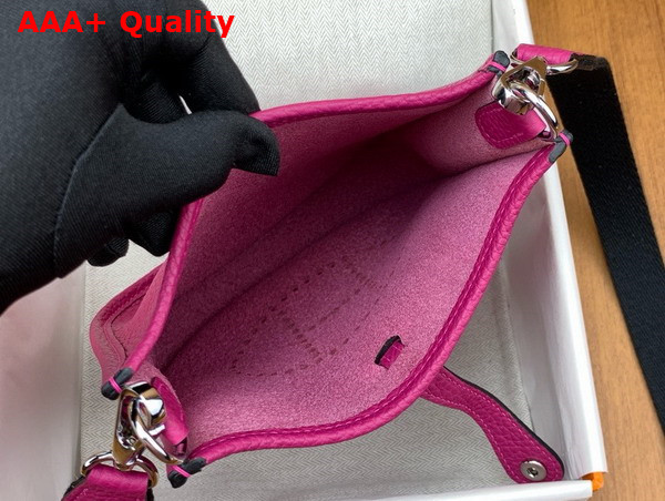 Hermes Mini Evelyn Bag in Light Purple Taurillon Clemence Leather Replica