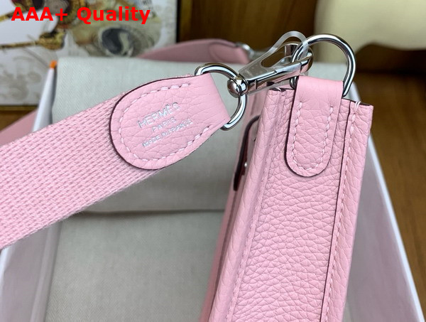 Hermes Mini Evelyn Bag in Pink Taurillon Clemence Leather Replica