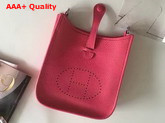 Hermes Mini Evelyn in Fuchsia Togo Leather Replica