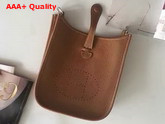 Hermes Mini Evelyn in Tan Togo Leather Replica