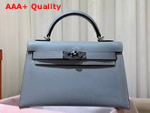 Hermes Mini Kelly 20cm Light Blue Epsom Calfskin Replica