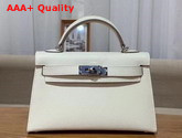 Hermes Mini Kelly 20cm White Epsom Calfskin Replica
