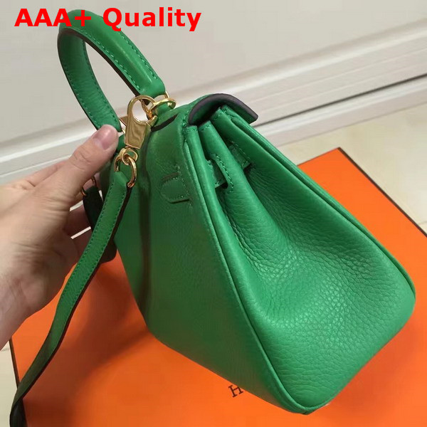 Hermes Mini Kelly Green Togo Leather Replica