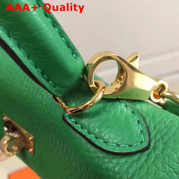 Hermes Mini Kelly Green Togo Leather Replica