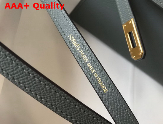 Hemes Mini Kelly II Almond Green Epsom Leather Replica