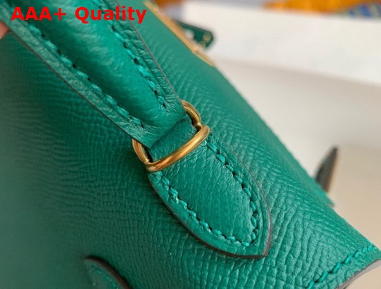 Hemes Mini Kelly II Malachite Epsom Leather Replica
