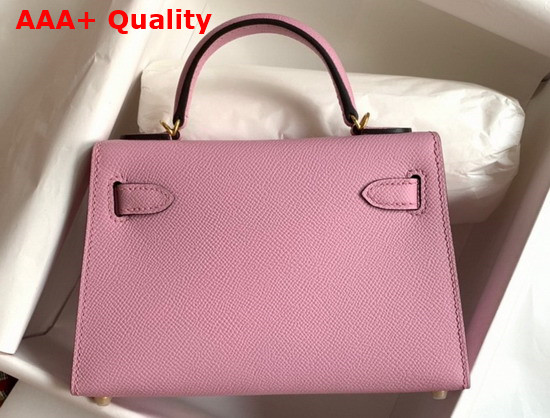 Hemes Mini Kelly II Mallow Purple Epsom Leather Replica