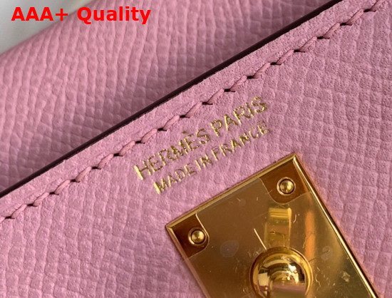 Hemes Mini Kelly II Mallow Purple Epsom Leather Replica