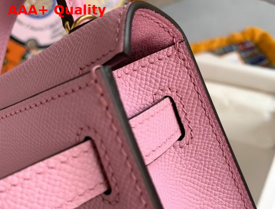 Hemes Mini Kelly II Mallow Purple Epsom Leather Replica