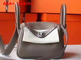 Hermes Mini Lindy Bag in Grey Taurillon Clemence Leather Replica