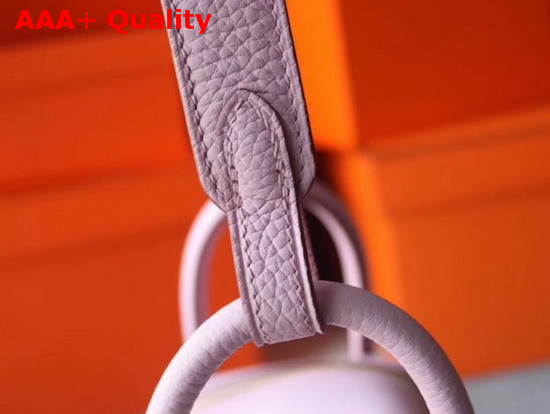 Hermes Mini Lindy Bag in Pink Taurillon Clemence Leather Replica