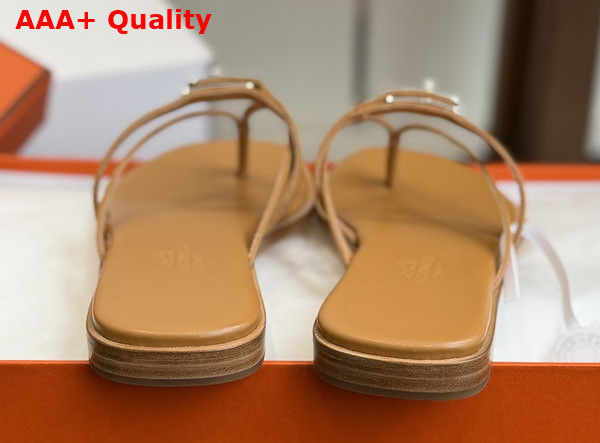 Hermes Miss Sandal in Naturel Calfskin Replica