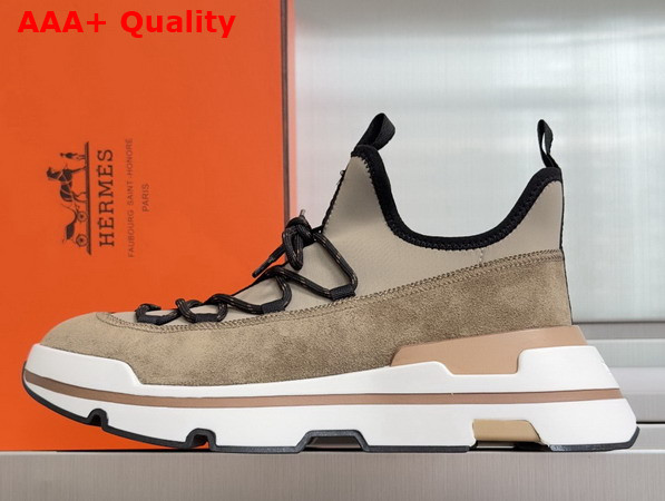 Hermes Moove Sneaker in Beige Replica