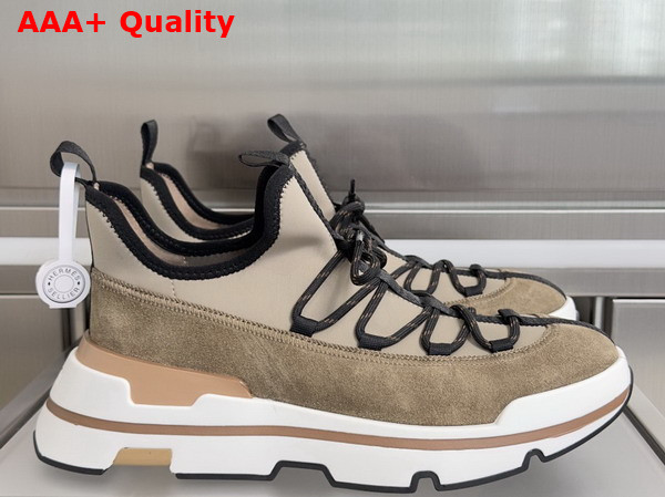 Hermes Moove Sneaker in Beige Replica