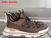 Hermes Moove Sneaker in Chocolate Replica