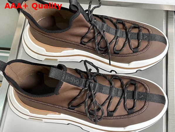Hermes Moove Sneaker in Chocolate Replica