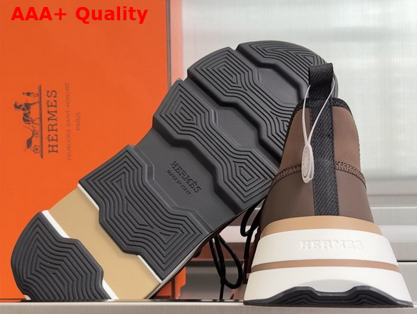 Hermes Moove Sneaker in Chocolate Replica