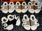 Hermes Naxos Sandal in Suede Goatskin and Shearling Replica