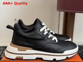 Hermes Need Sneaker in Black Calfskin Replica