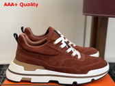 Hermes Need Sneaker in Cacao Suede Calfskin H262900ZHD8 Replica