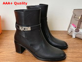 Hermes Neo Ankle Boot in Black Calfskin Replica