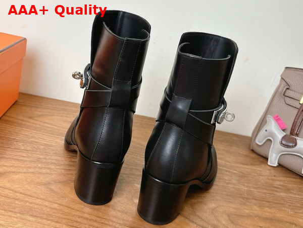 Hermes Neo Ankle Boot in Black Calfskin Replica