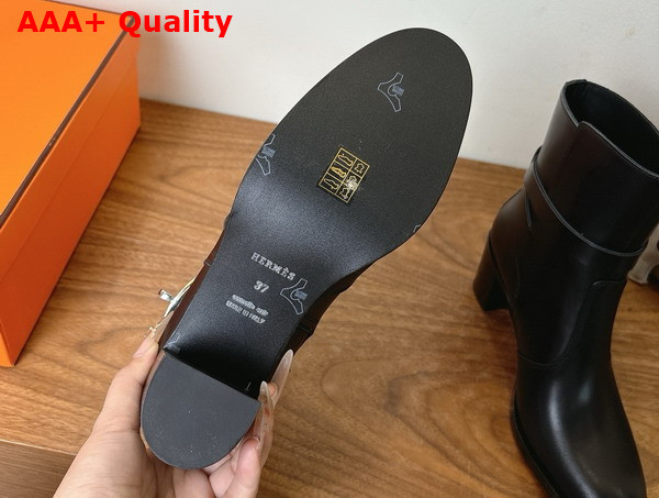 Hermes Neo Ankle Boot in Black Calfskin Replica